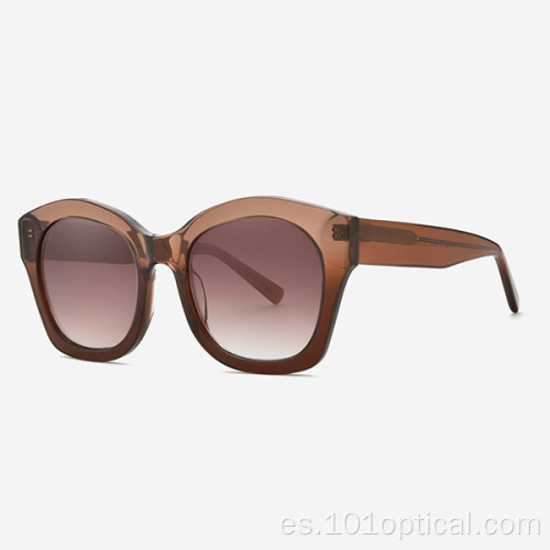 Gafas de sol angulares retro para mujer